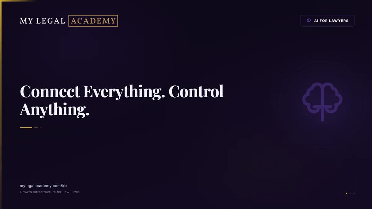 The MCP Playbook: Connect OpenClaw to Everything - My Legal Academy Knowledge Base